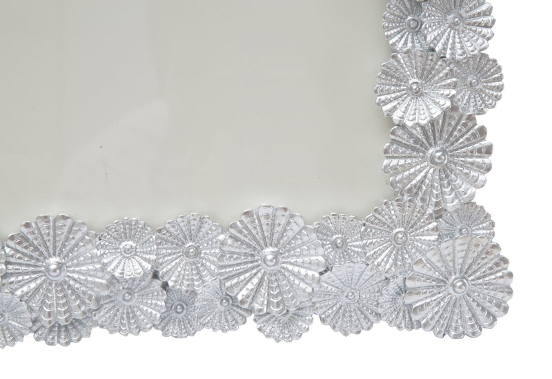 Rama foto decorativa din polirasina Cornice Flowers Argintiu, 27 x 33 cm (2)