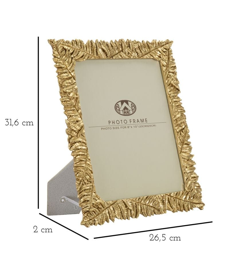 Rama foto decorativa din polirasina Fern Large Auriu, 26,5 x 31,6 cm (5)