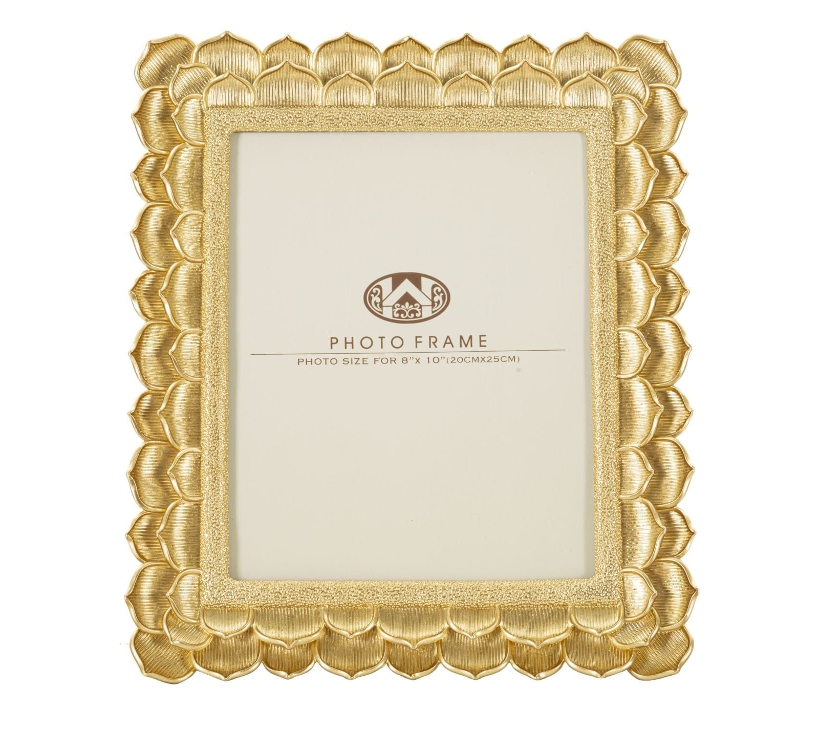 Rama foto decorativa din polirasina Petal Large Auriu, 30 x 35 cm (2)