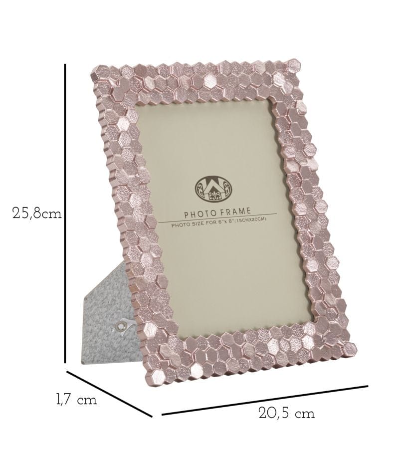 Rama foto decorativa din polirasina Pinky Small Roz, 20,5 x 25,8 cm (5)