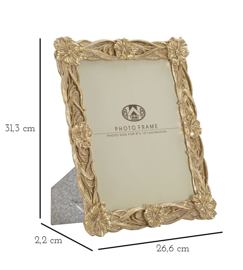 Rama foto decorativa din polirasina Twist Flo Large Auriu, 26,6 x 31,3 cm (5)