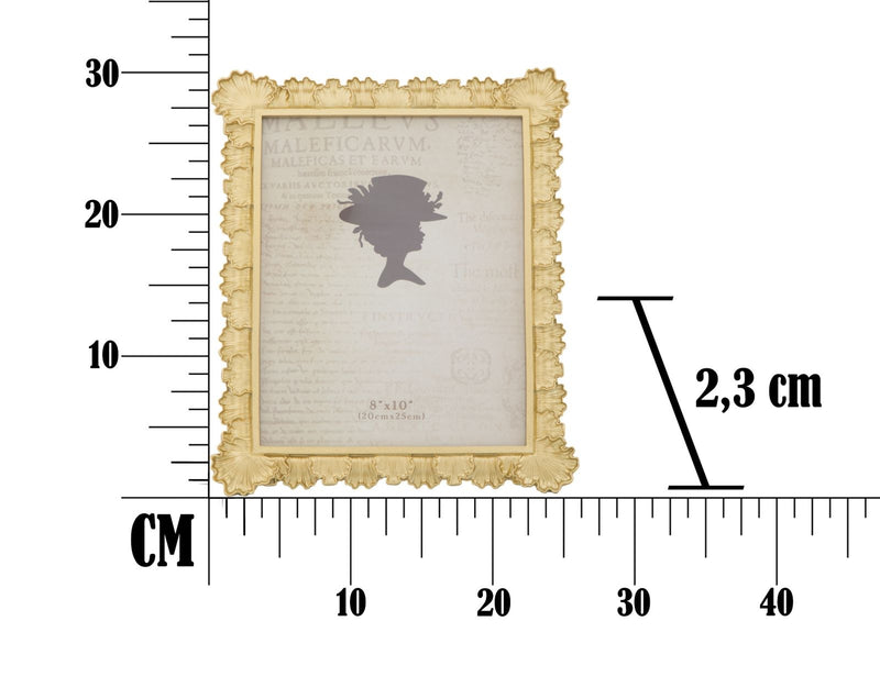 Rama foto decorativa din rasina Loff Large Auriu, 26,8 x 31,5 cm (6)