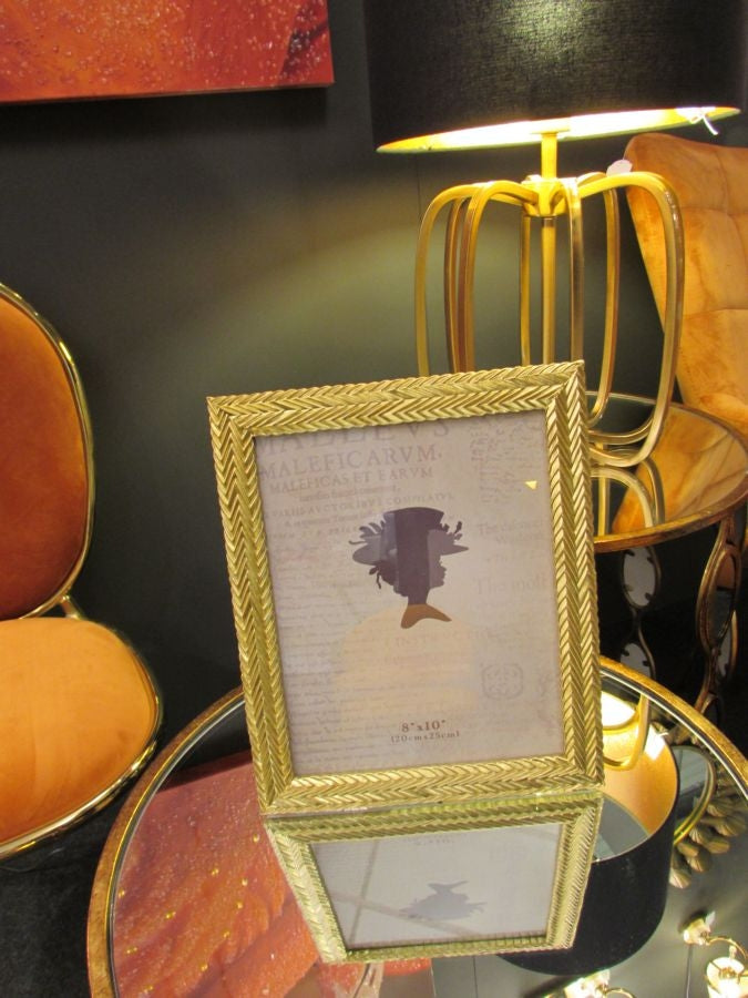 Rama foto decorativa din rasina Stick Large Auriu, 25,3 x 30,5 cm (5)