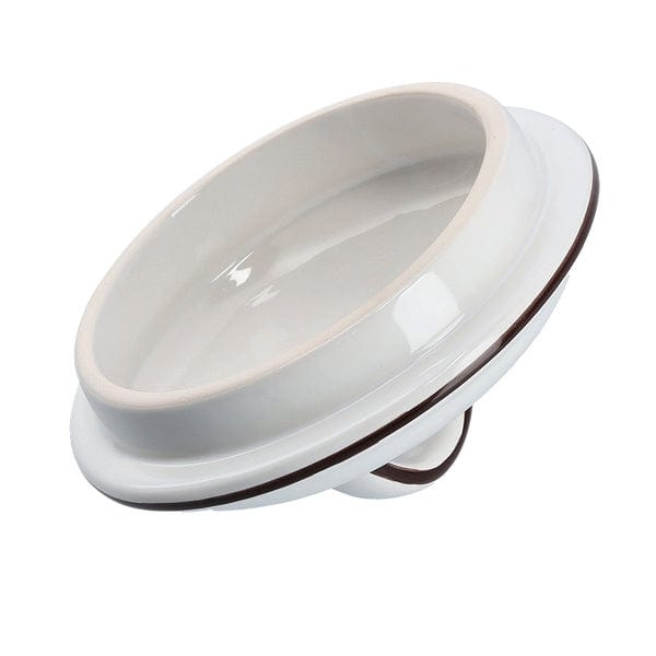 Recipient pentru depozitare cu capac, din ceramica, Onions Medium  Alb, 1620 ml, Ø14,5xH20 cm (2)