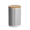 Recipient pentru depozitare, din metal si bambus, Jar Lines, 1000 ml, Ø 10,5xH16,2 cm (1)