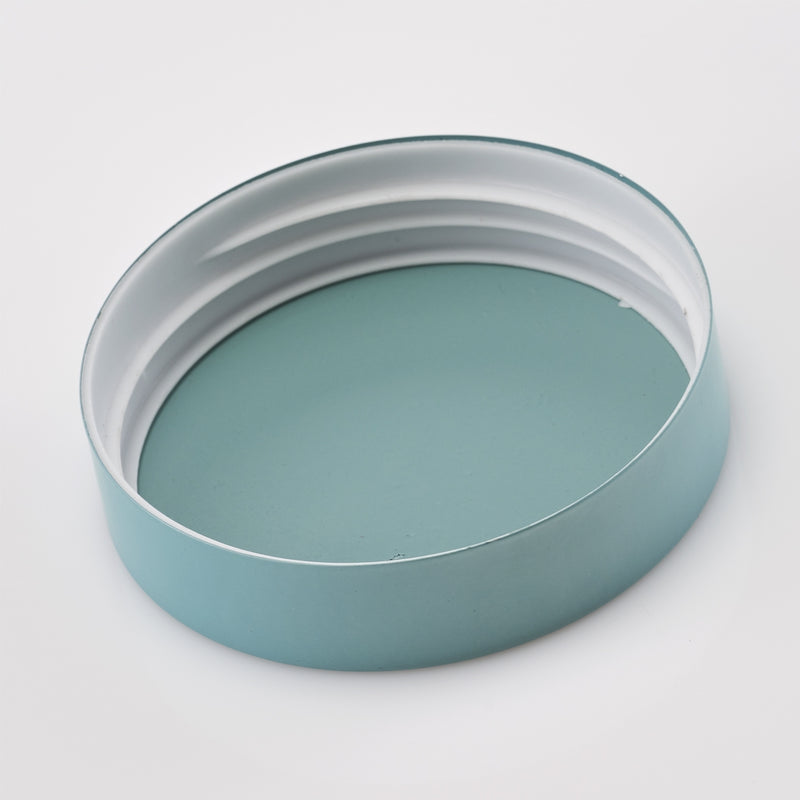 Recipient pentru depozitare Visual, metal si sticla, Bleu 900 ml, Ø10,2xH18 cm (3)