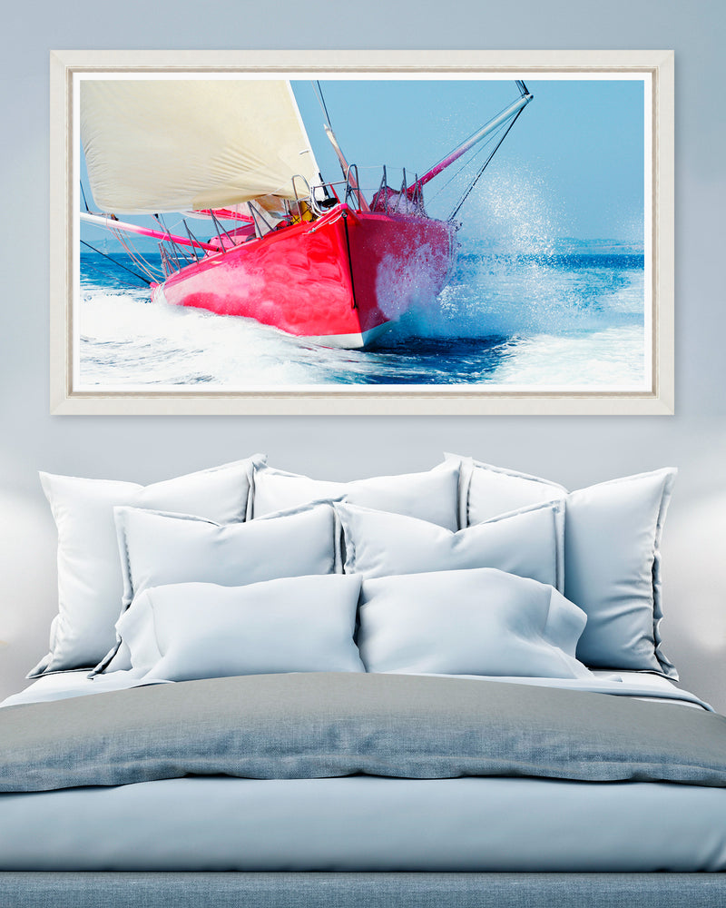 Tablou Framed Art Red Sailboat (1)