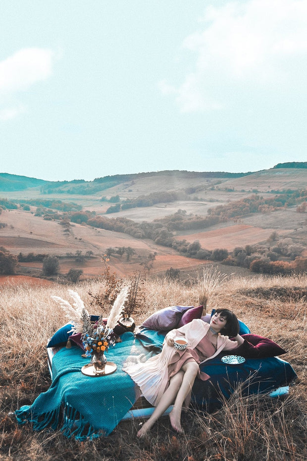 Cadar Saltea Pocket Memory Chocolate, 1200 arcuri individuale