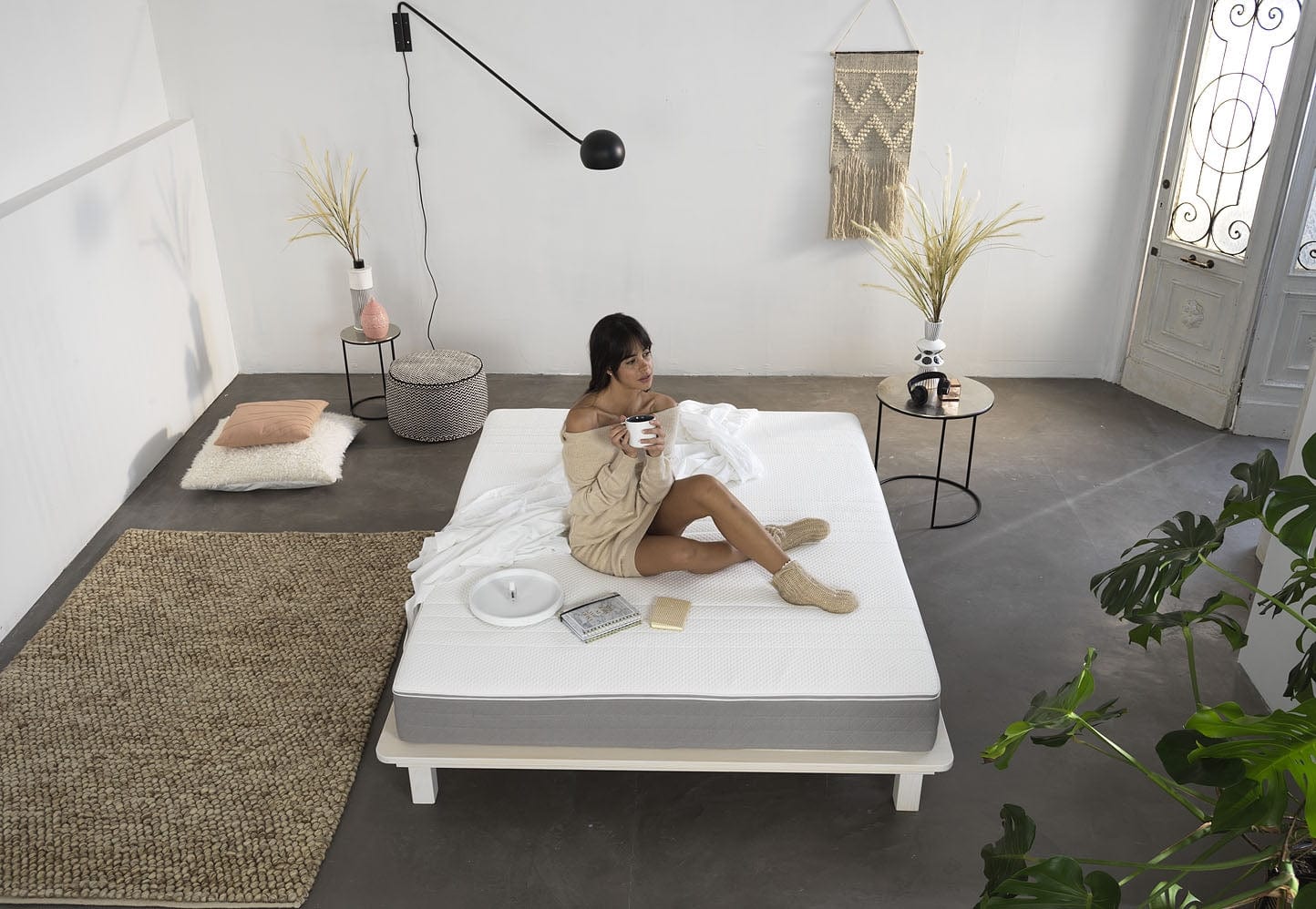 Cadar Saltea Sunset Memory, 20 cm Grosime, 6 cm spuma Memory, Husa Detasabila