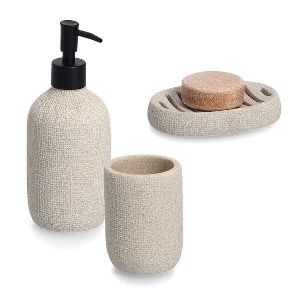 Sapuniera din polirasina, Natural Bej, L13xl9xH2 cm (2)