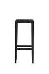 Scaun de bar din lemn de stejar Rioja Black High, l32xA32xH80 cm (1)