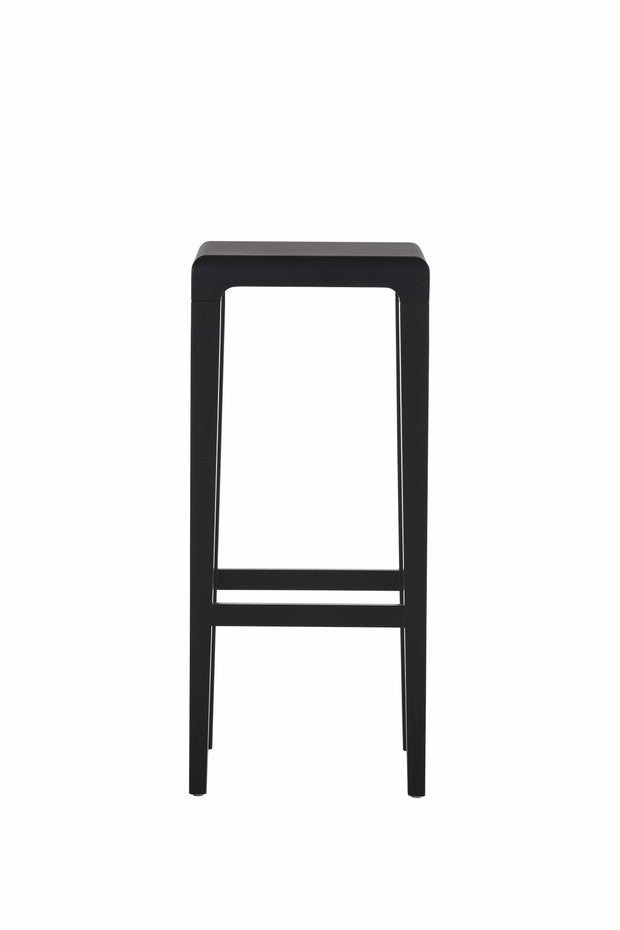 Scaun de bar din lemn de stejar Rioja Black High, l32xA32xH80 cm (1)
