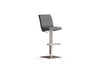 Scaun de bar rotativ tapitat cu piele ecologica si picior metalic, Diaz Squared, l40xA50xH87-112 cm (3)