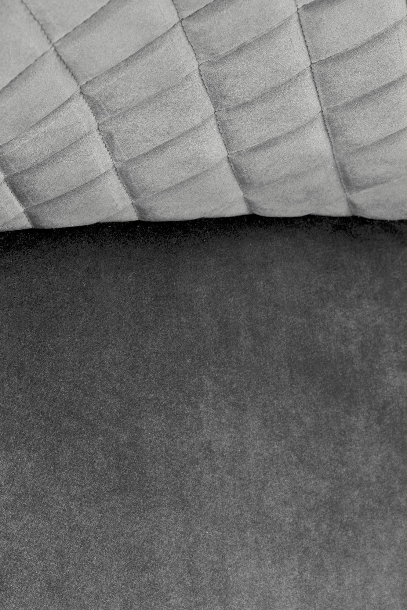 Halmar Scaun de bar tapitat cu stofa si picior metalic, Hoku-103 Velvet Gri / Negru, l55xA55xH92-114 cm