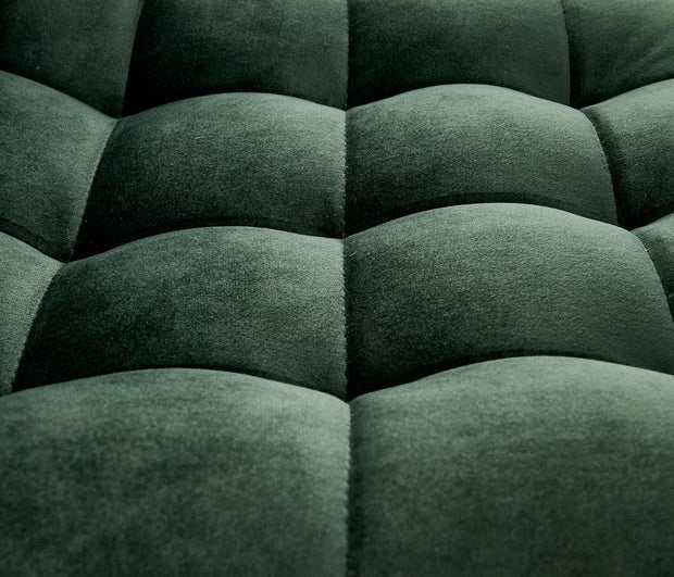 Scaun de bar tapitat cu stofa si picior metalic, Hoku-95 Velvet Verde Inchis / Negru, l43xA44xH84-106 cm (8)