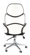 Scaun de birou directorial tapitat cu stofa Armstrong Gri / Alb / Negru, l64xA69xH118,5-128 cm (4)