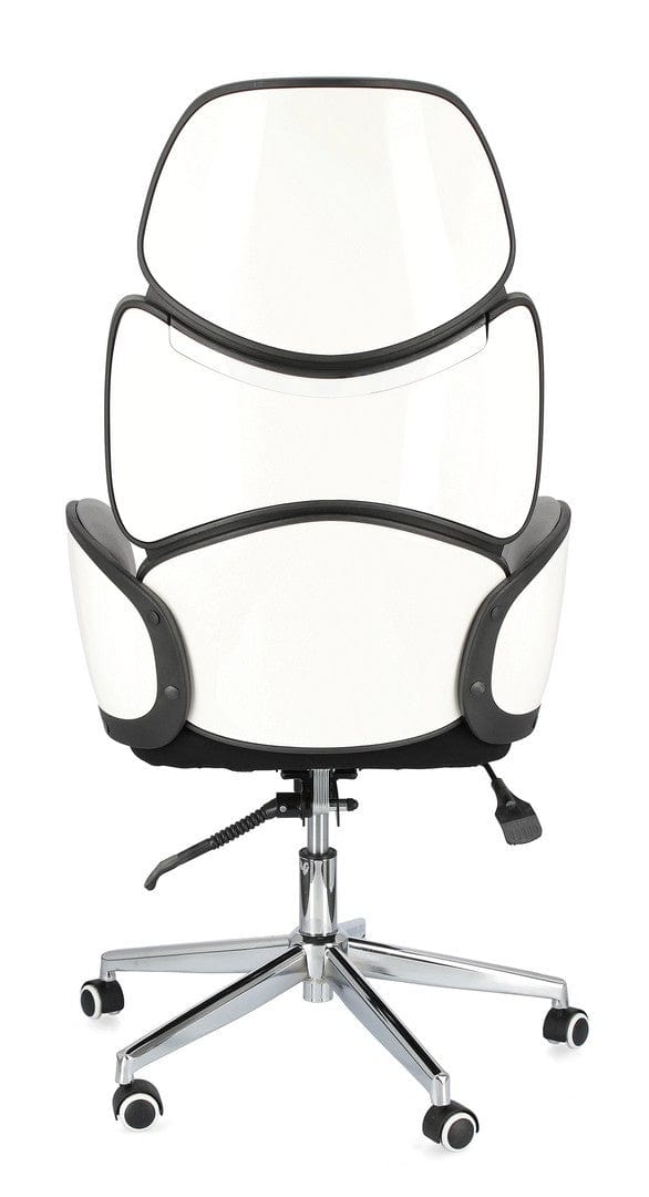 Scaun de birou directorial tapitat cu stofa Armstrong Gri / Alb / Negru, l64xA69xH118,5-128 cm (4)