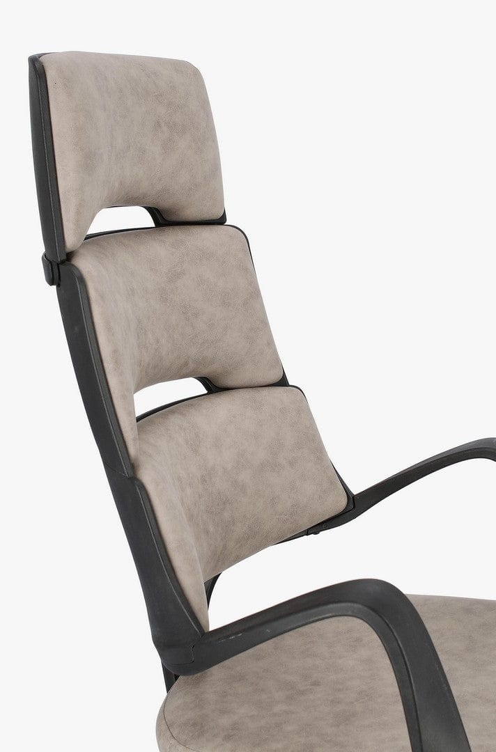 Scaun de birou ergonomic, tapitat cu stofa Bart Gri, l62xA62,5xH117,5-125,5 cm (4)