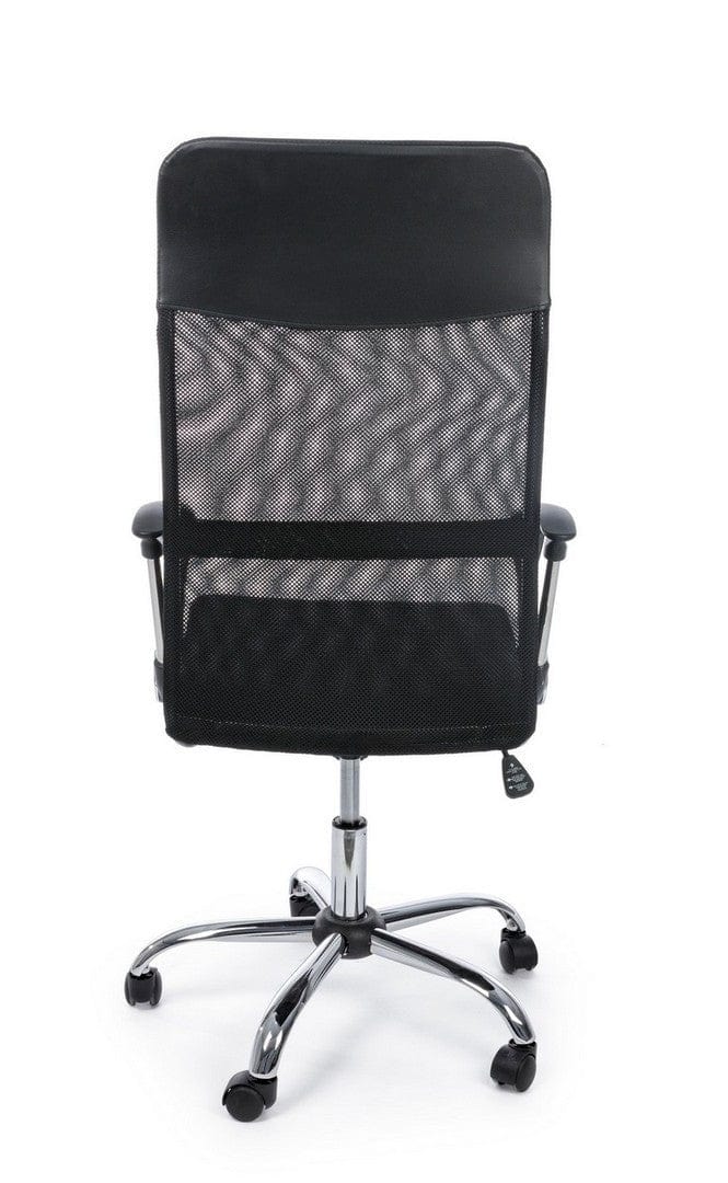 Scaun de birou ergonomic, tapitat cu stofa Dakar Negru, l48xA49xH114-124 cm (3)