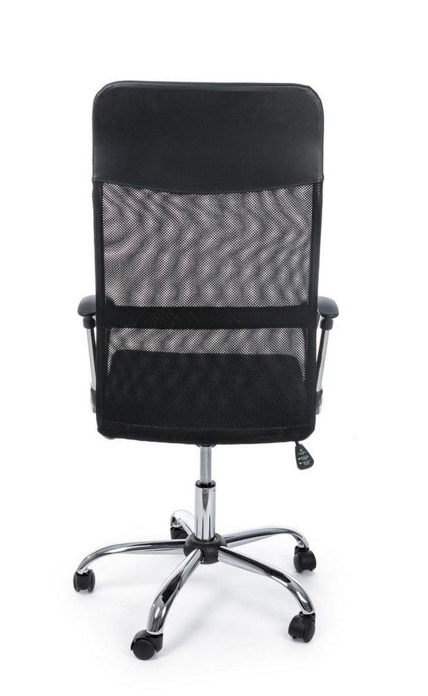 Scaun de birou ergonomic, tapitat cu stofa Dakar Negru, l48xA49xH114-124 cm (3)