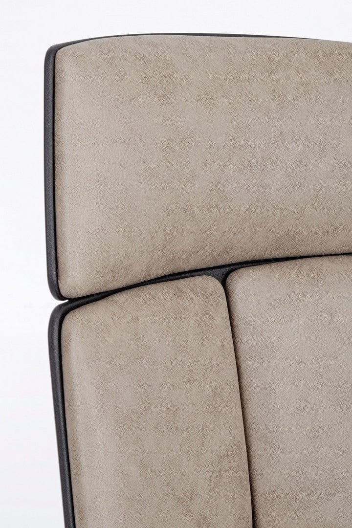 Scaun de birou ergonomic, tapitat cu stofa Damon Grej, l63xA63xH117-127 cm (4)