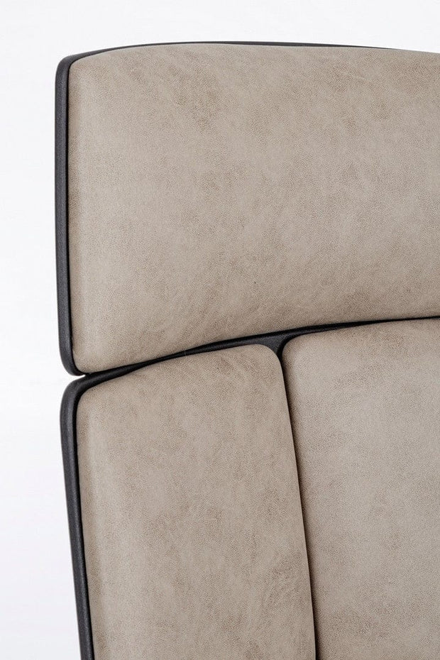 Scaun de birou ergonomic, tapitat cu stofa Damon Grej, l63xA63xH117-127 cm (4)