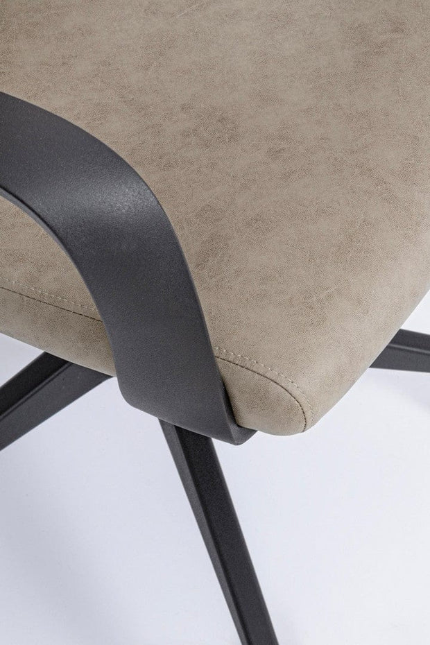 Scaun de birou ergonomic, tapitat cu stofa Damon Grej, l63xA63xH117-127 cm (5)