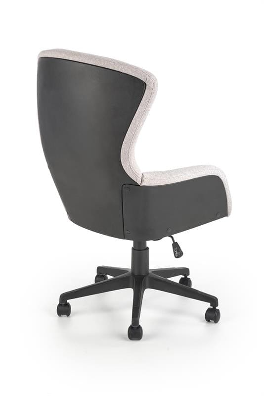 Scaun de birou ergonomic, tapitat cu stofa Dustine Gri Deschis / Negru, l64xA65xH104-115 cm (2)