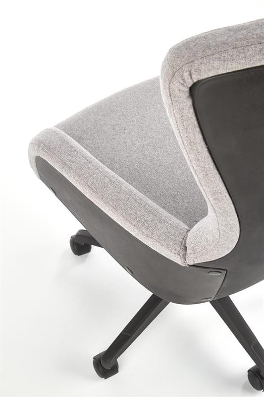 Scaun de birou ergonomic, tapitat cu stofa Dustine Gri Deschis / Negru, l64xA65xH104-115 cm (5)