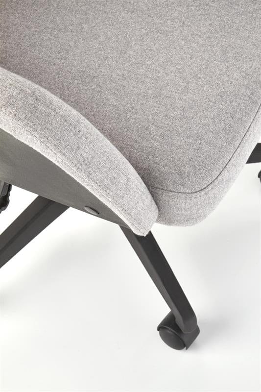 Scaun de birou ergonomic, tapitat cu stofa Dustine Gri Deschis / Negru, l64xA65xH104-115 cm (6)