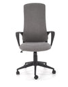 Scaun de birou ergonomic tapitat cu stofa, Fiberis Gri, l61xA57xH110-120 cm (1)