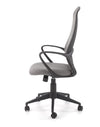 Scaun de birou ergonomic tapitat cu stofa, Fiberis Gri, l61xA57xH110-120 cm (2)