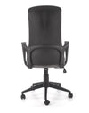 Halmar Scaun de birou ergonomic tapitat cu stofa, Fiberis Gri, l61xA57xH110-120 cm