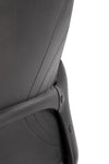 Halmar Scaun de birou ergonomic tapitat cu stofa, Fiberis Gri, l61xA57xH110-120 cm