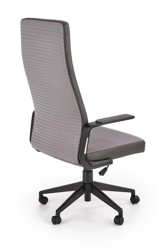 Halmar Scaun de birou ergonomic tapitat cu stofa si piele ecologica, Arethusa Gri / Gri Inchis, l65xA65xH119-129 cm