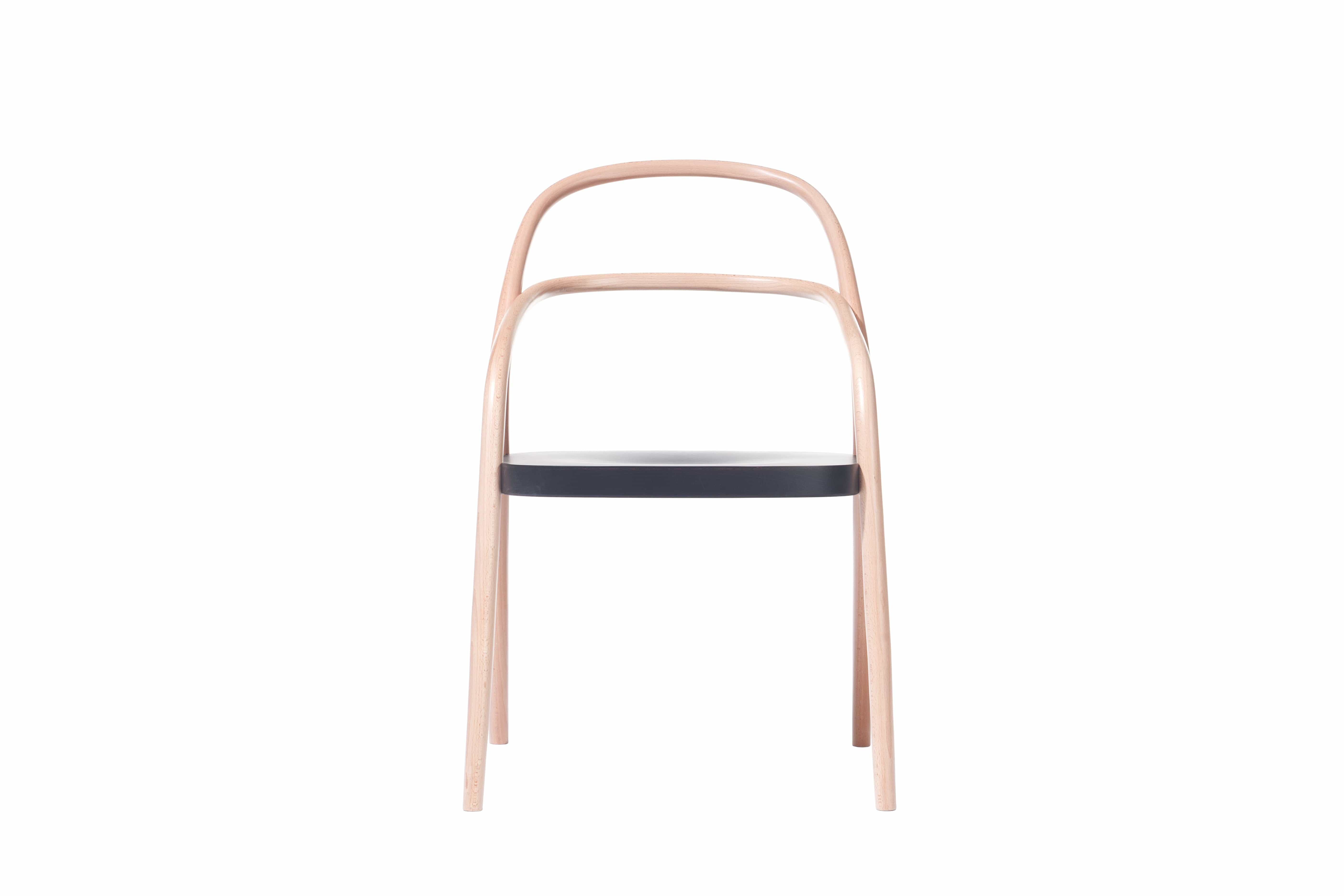 Scaun din lemn de fag 002 Natural / Black, l57xA56xH85 cm (7)