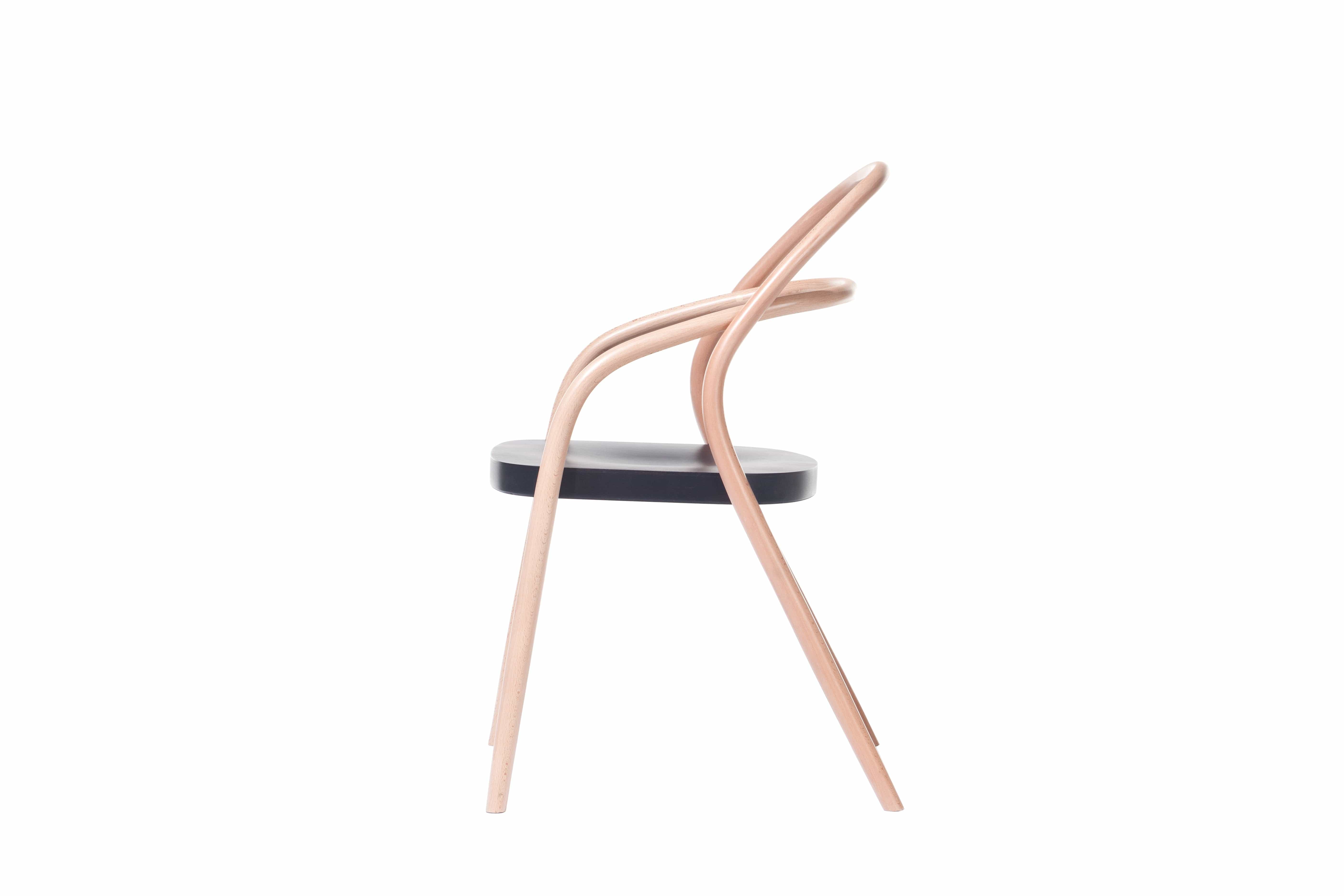 Scaun din lemn de fag 002 Natural / Black, l57xA56xH85 cm (15)