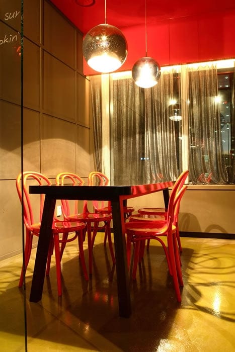 Scaun din lemn de fag 18 Red, l41xA51,5xH84 cm (2)