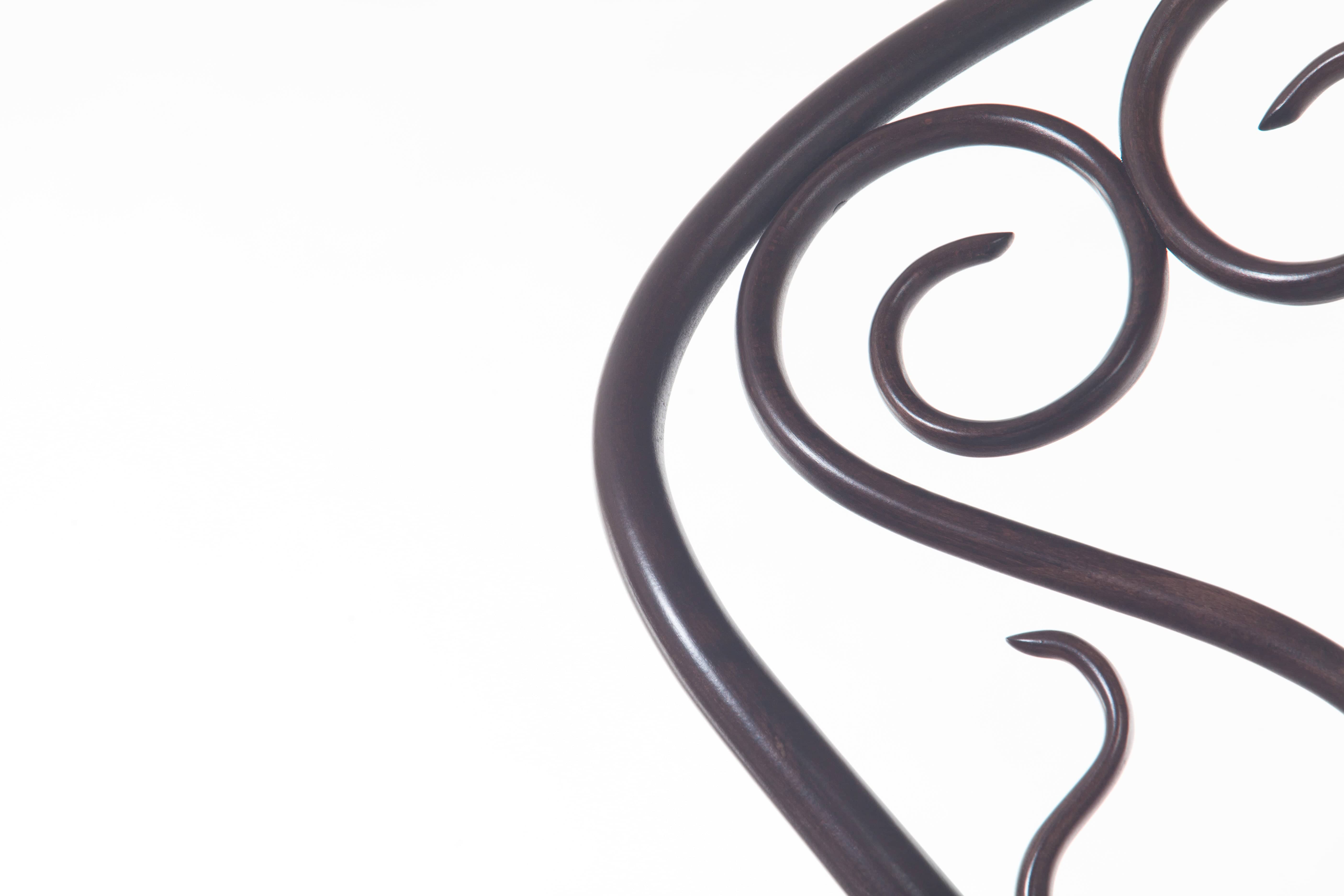 Scaun din lemn de fag Classic 04 Wenge, l41xA55xH87 cm (3)