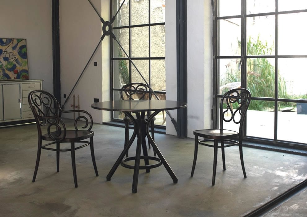 Scaun din lemn de fag Classic 04 Wenge, l51,5xA59xH87 cm (7)