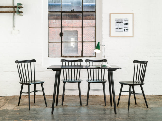 Scaun din lemn de fag Ironica Black, l44xA47,5xH84,5 cm (3)