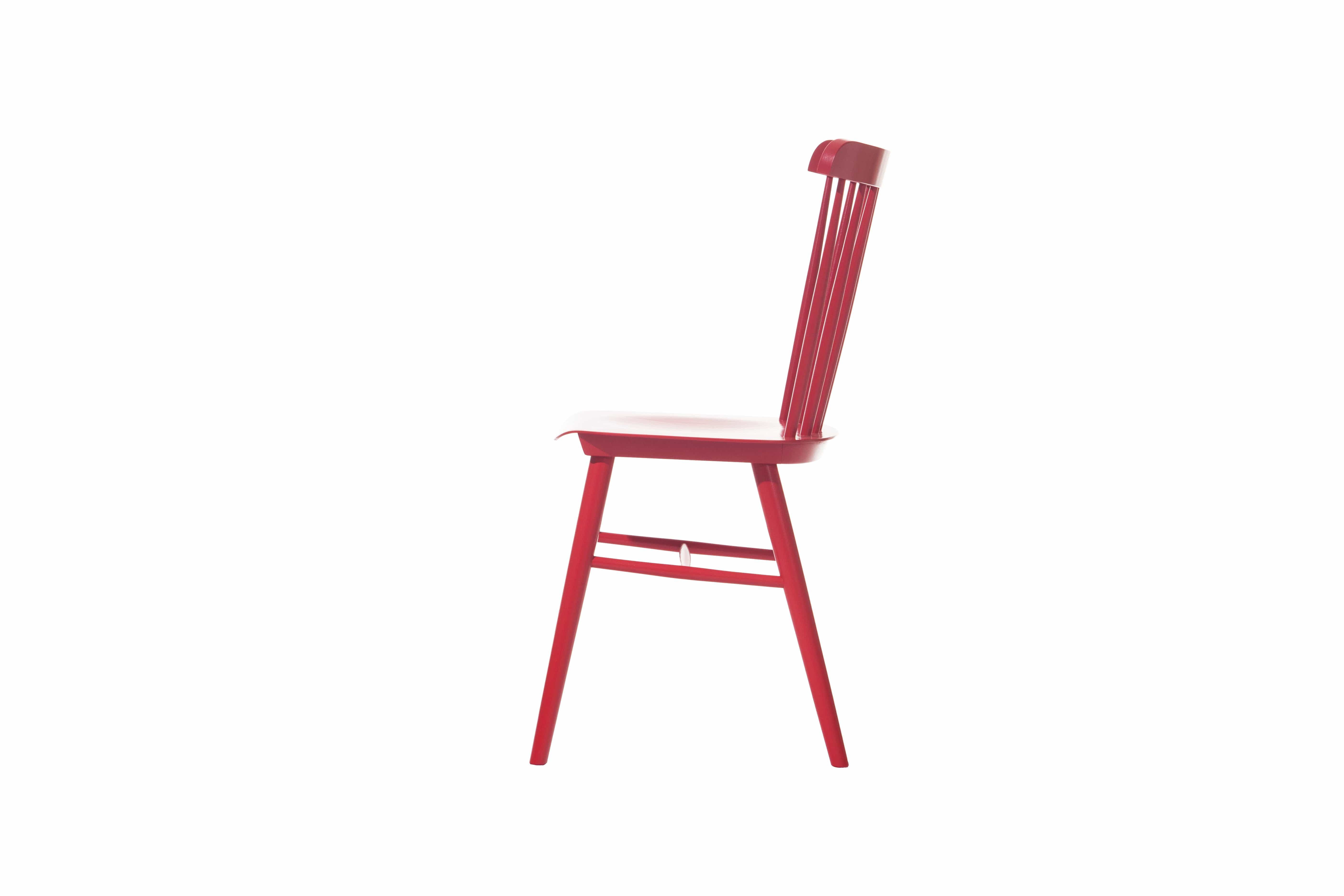 Scaun din lemn de fag Ironica Red, l44xA47,5xH84,5 cm (1)