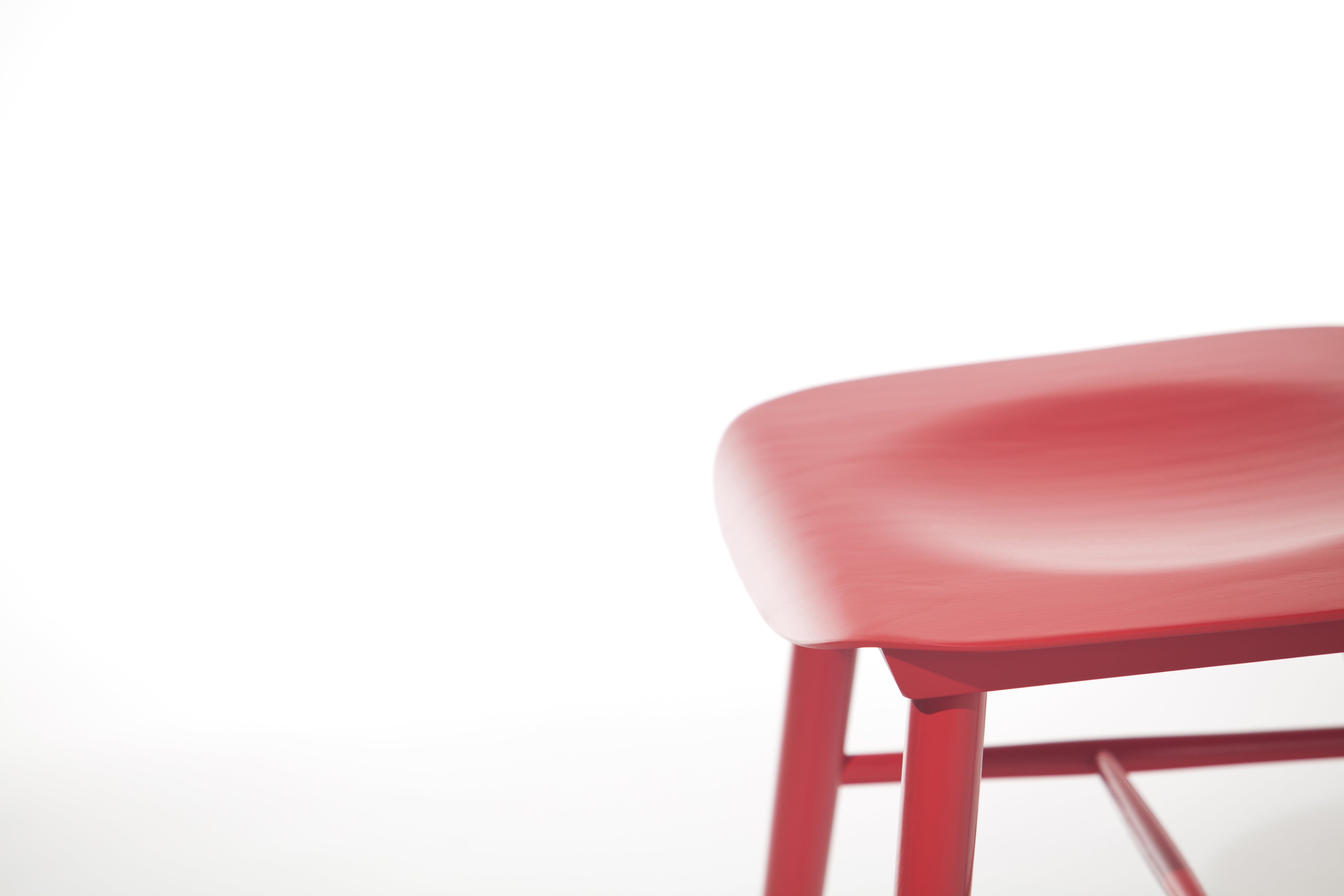 Scaun din lemn de fag Ironica Red, l44xA47,5xH84,5 cm (3)