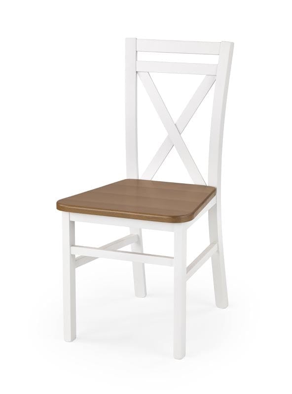 Halmar Scaun din lemn de fag si MDF Darien White / Alder, l44,5xA49xH90 cm