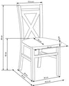 Scaun din lemn de fag si MDF Darien White / Alder, l44,5xA49xH90 cm (3)