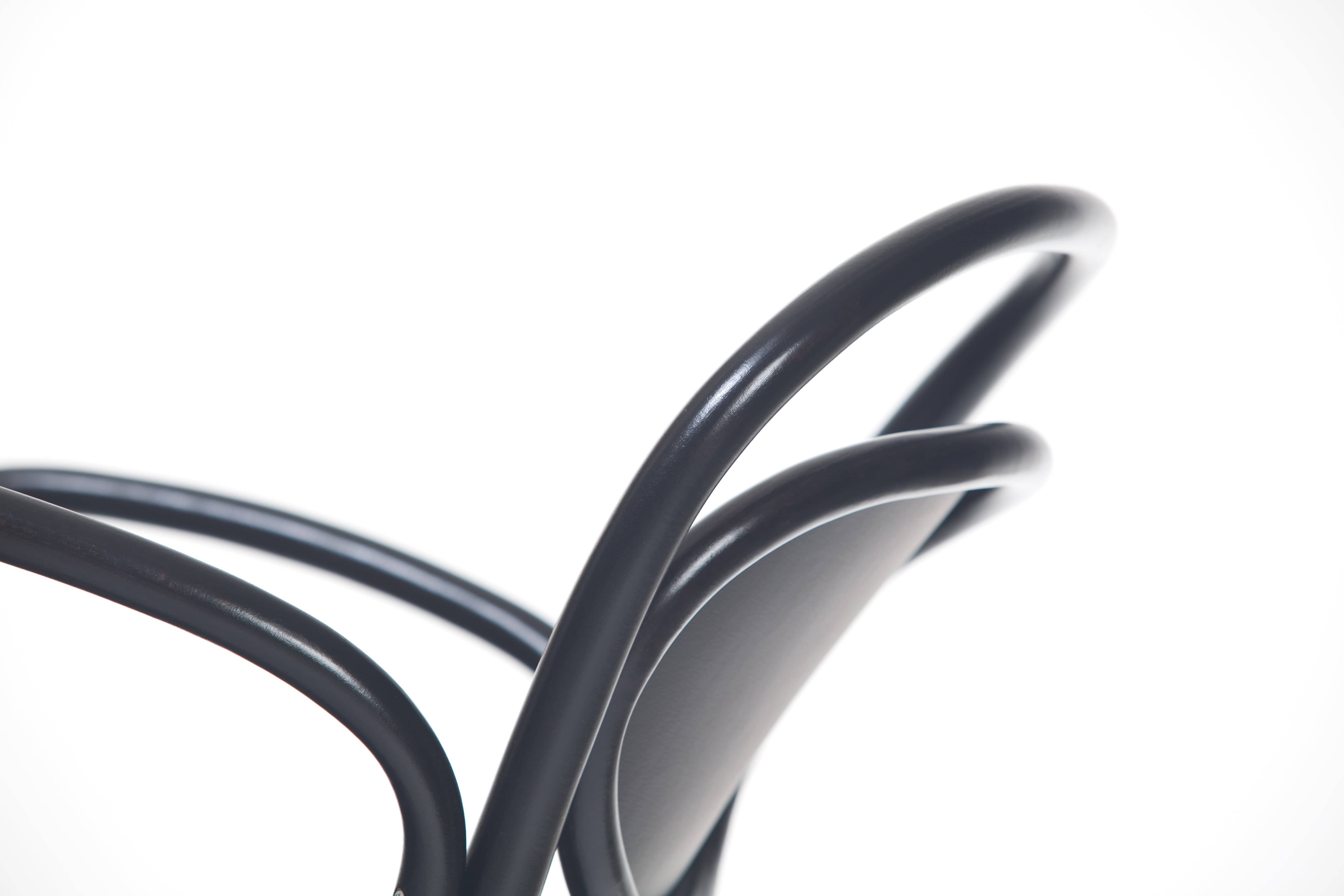 Scaun din lemn de fag, tapitat cu piele ecologica Classic 20 Wenge, l54xA59xH84 cm (5)