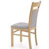 Halmar Scaun din lemn de fag, tapitat cu stofa Garson 2 Gri / Stejar, l46xA55xH97 cm