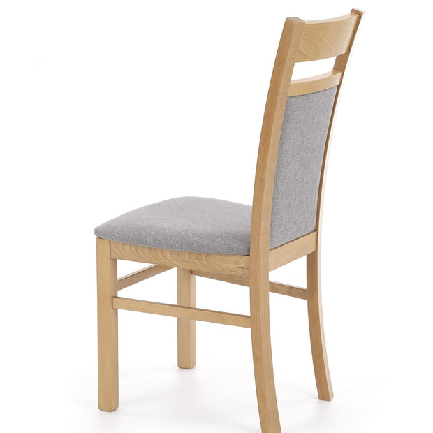 Halmar Scaun din lemn de fag, tapitat cu stofa Garson 2 Gri / Stejar, l46xA55xH97 cm