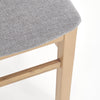 Halmar Scaun din lemn de fag, tapitat cu stofa Garson 2 Gri / Stejar, l46xA55xH97 cm