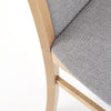 Halmar Scaun din lemn de fag, tapitat cu stofa Garson 2 Gri / Stejar, l46xA55xH97 cm